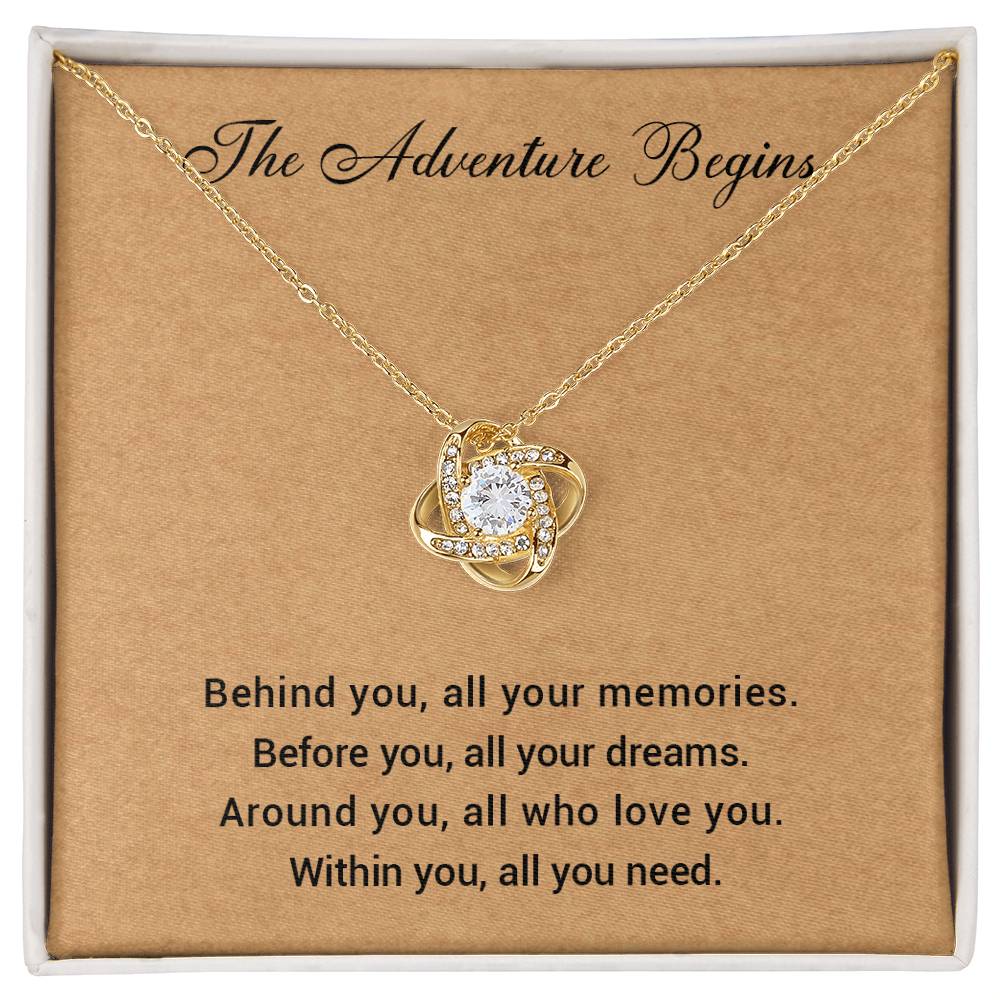 Graduation Necklace Gift for Her – Adventure Begins