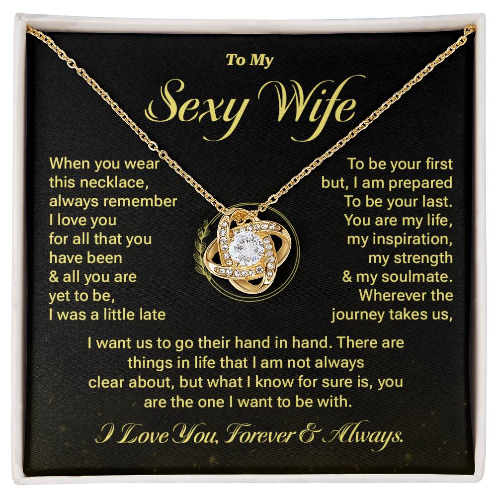 Sexy Wife Necklace Gift with Message Card