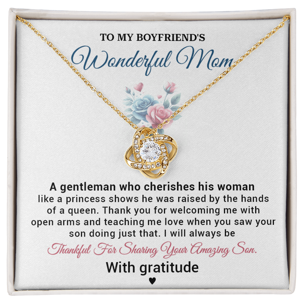 Boyfriend’s Mom Gift from Girlfriend – Appreciation Jewelry for Future Mother-in-Law