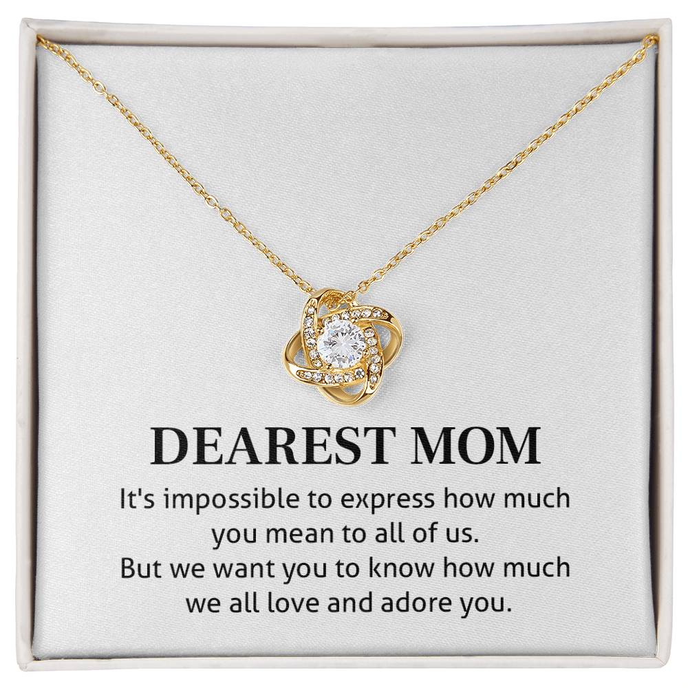 Dearest Mom – Meaningful Family Necklace Gift