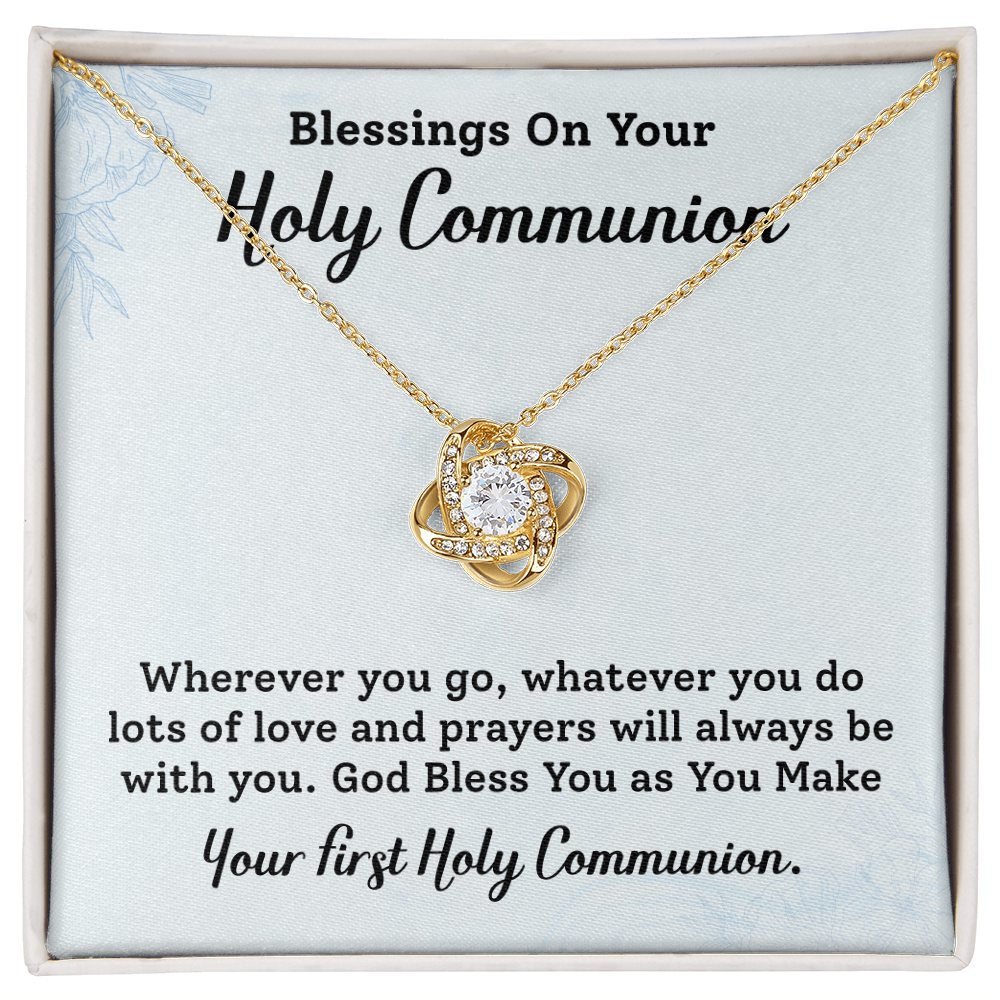 Blessing On Your Holy Communion Necklace Gift.