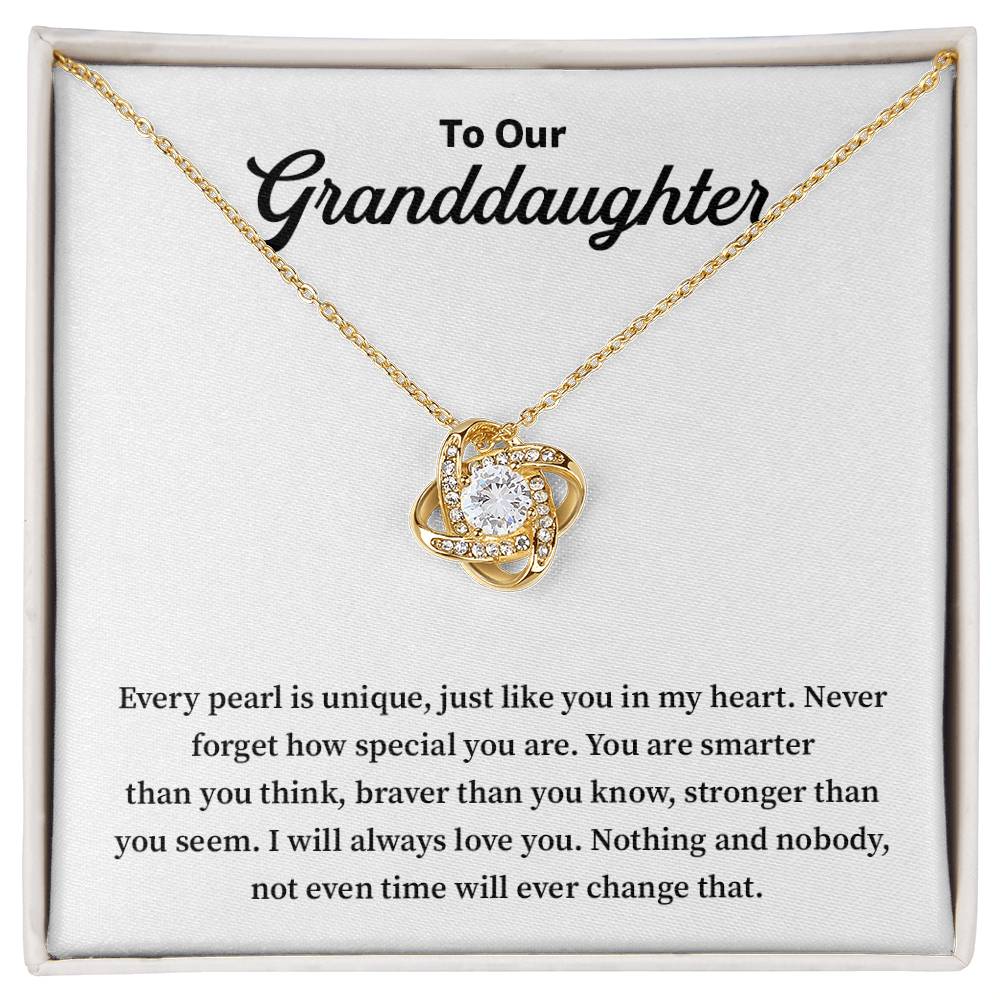 Granddaughter Necklace Gift – Unique & Loved Message from Family