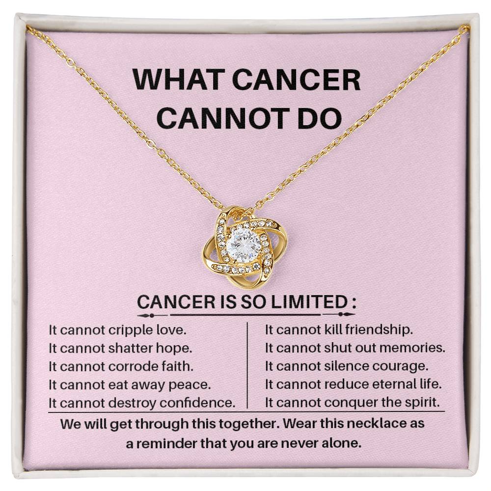 What Cancer Cannot Do Cancer Awareness Necklace Strength And Resilience Necklace Love And Hope Necklace Supportive Gift For Cancer Fighters Empowerment Jewelry For Survivors Necklace For Uplifting Spirits Breast Cancer Necklace For Soulmate