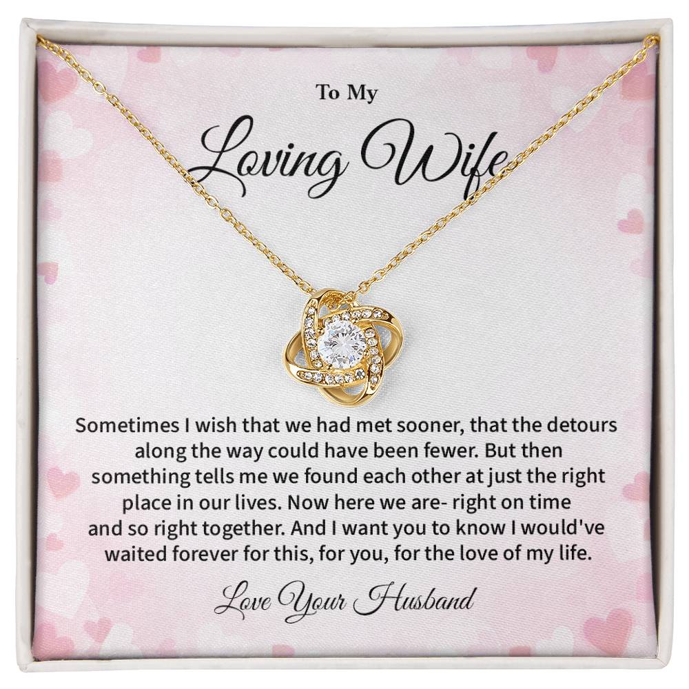 To My Loving Wife Necklace Gift From Your Husband Sentimental Jewelry