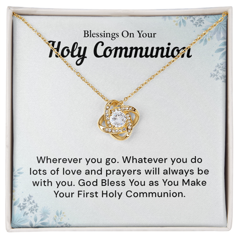Blessing On your Holy Communion Necklace, God Bless You