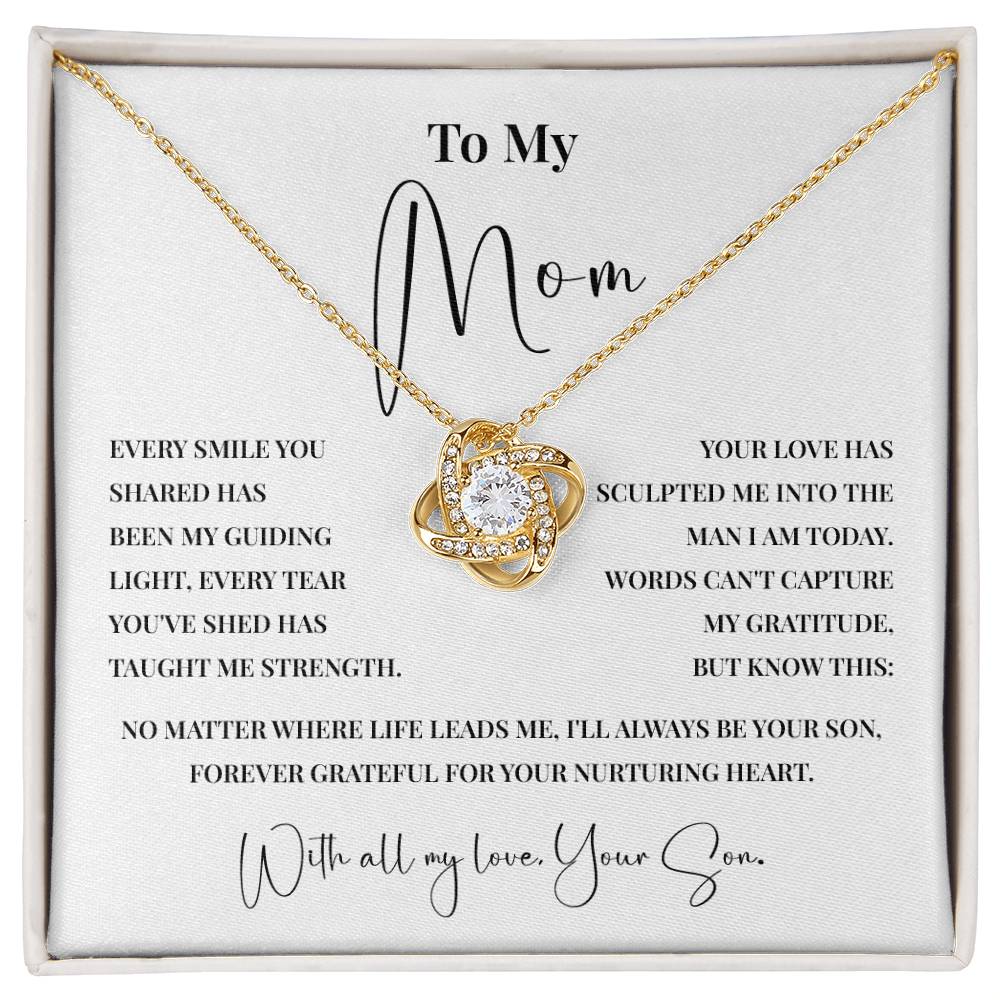 Meaningful Necklace for Mom from Son with Message Card