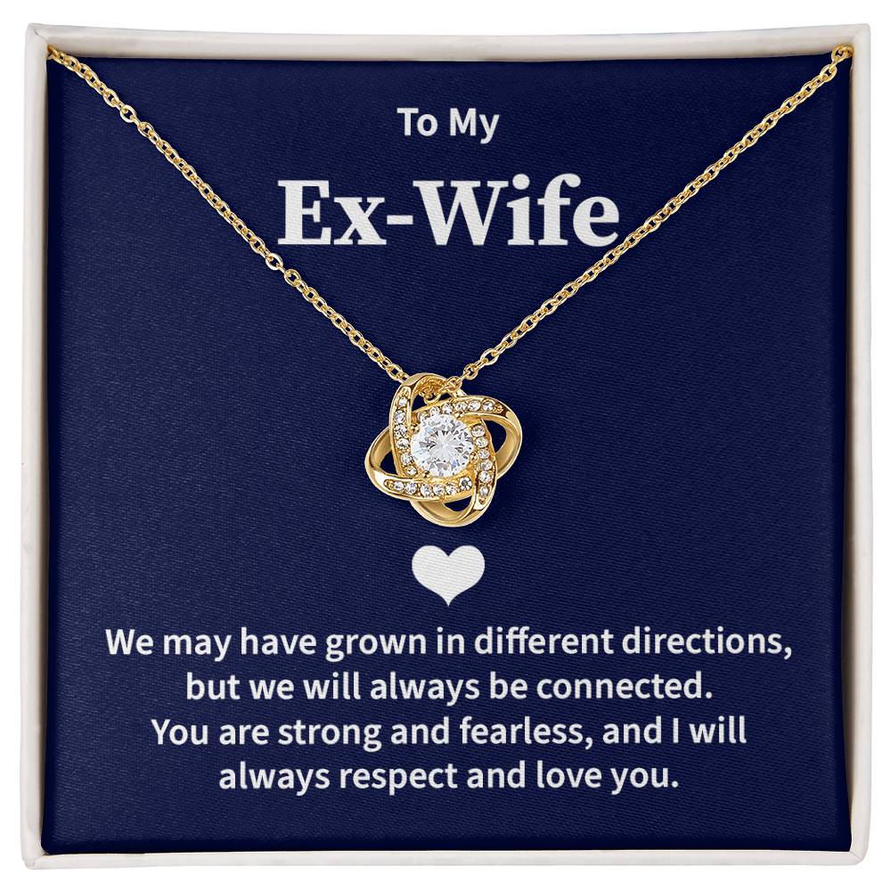Ex-Wife Necklace Gift from Ex-Husband with Card