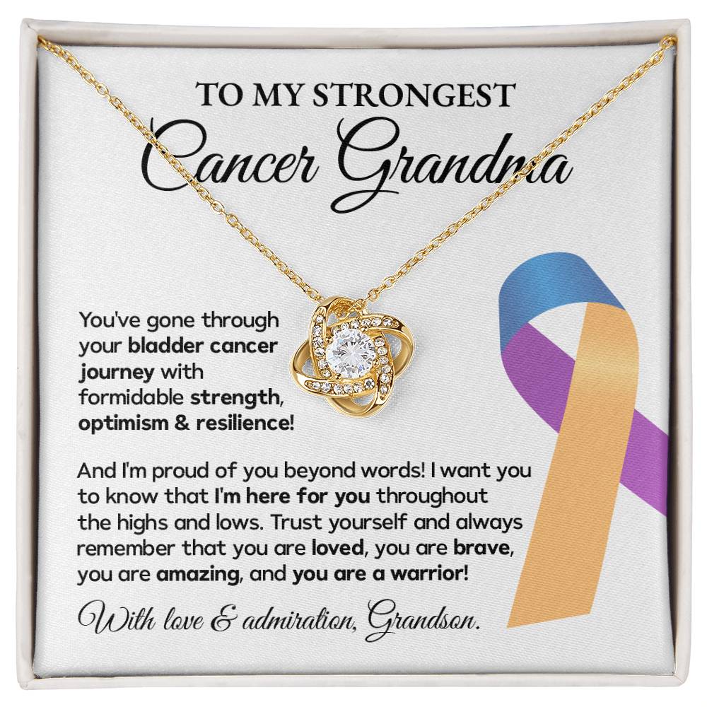 Bladder Cancer Grandma Gift from Grandson – Message Card