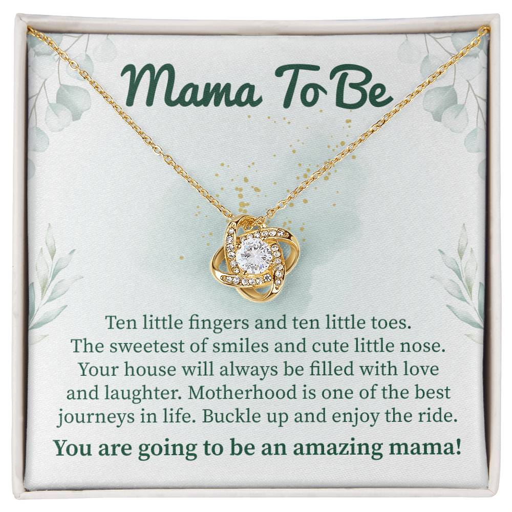 Mama To Be Ten Little Fingers And Ten Little Toes, Christmas Jewelry Gift For New Mom.