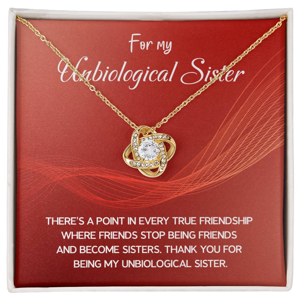 Best Friend Necklace Gift – For My Unbiological Sister