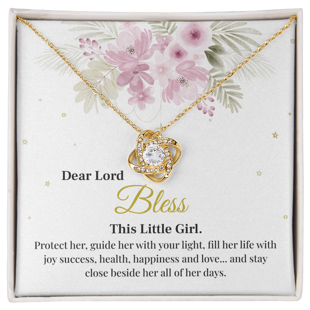 Blessing Pendant For Little Girl Necklace