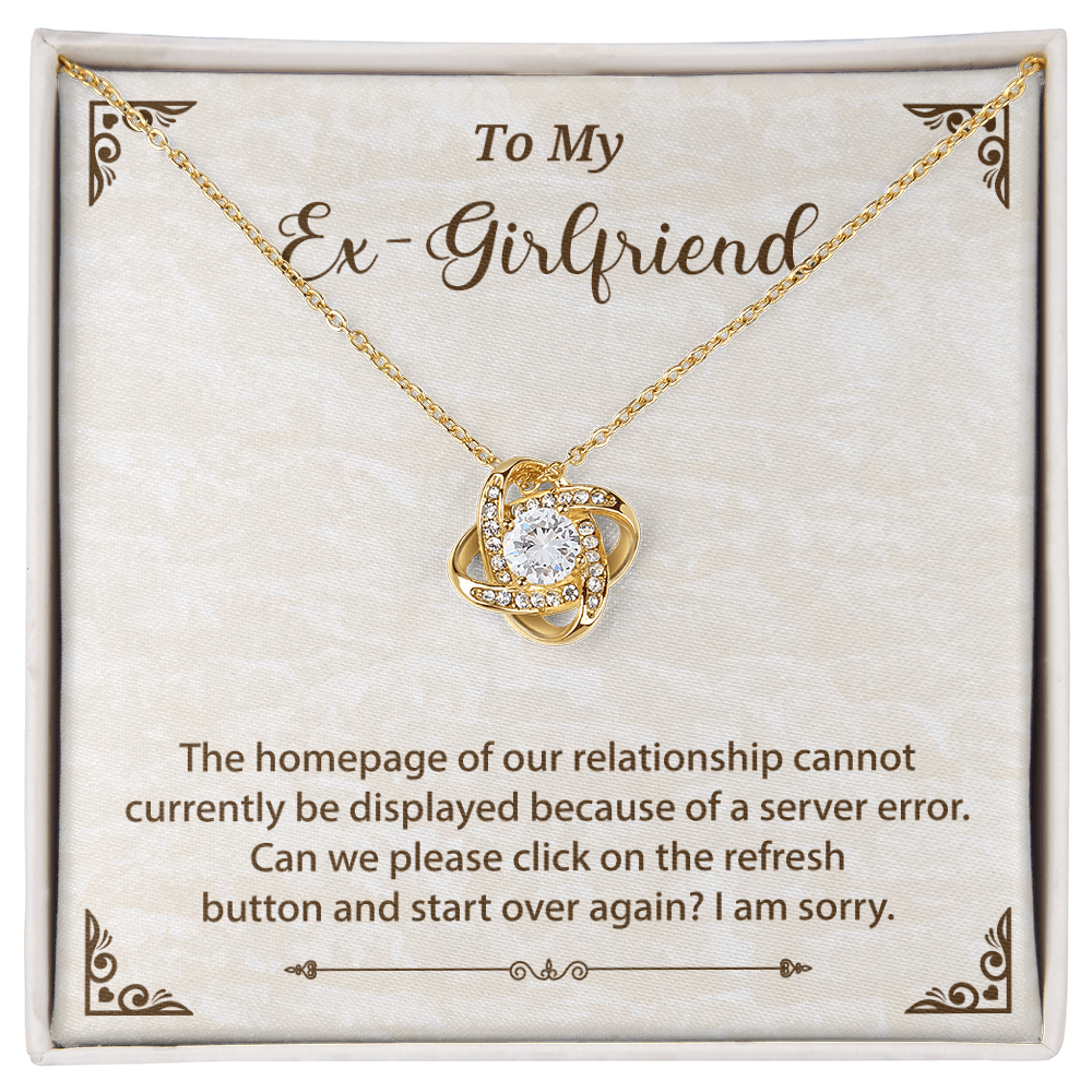Funny Necklace Gift for Ex-Girlfriend – With Message Card