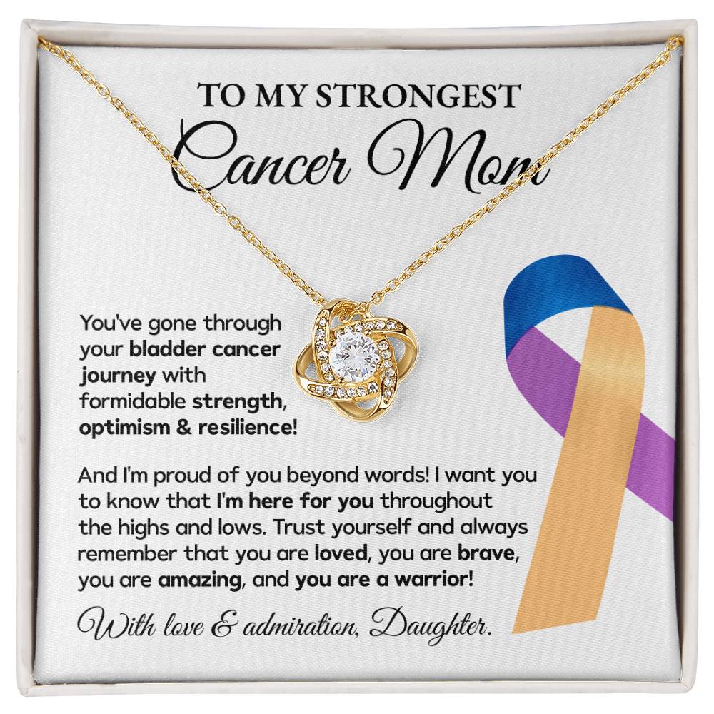 Bladder Cancer Mom Necklace Gift from Daughter