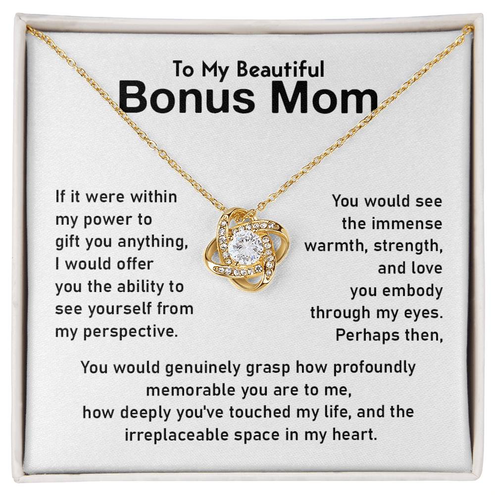 Bonus Mom Jewelry Gift With Emotional Message Card