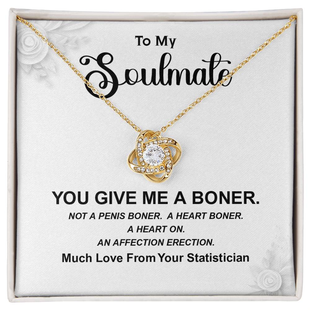 Funny Gift for Soulmate Necklace from Statistician