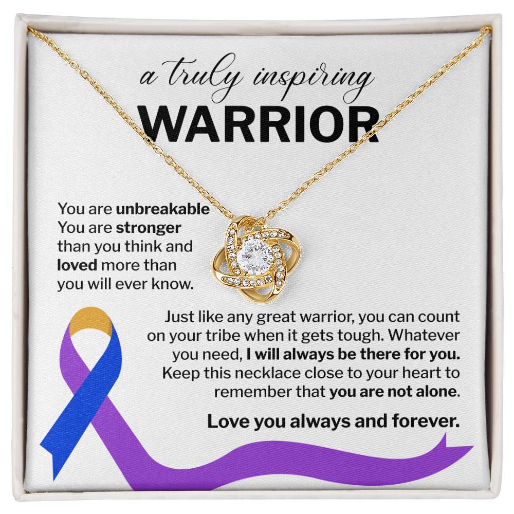 Inspiring Warrior Necklace Gift with Message Card