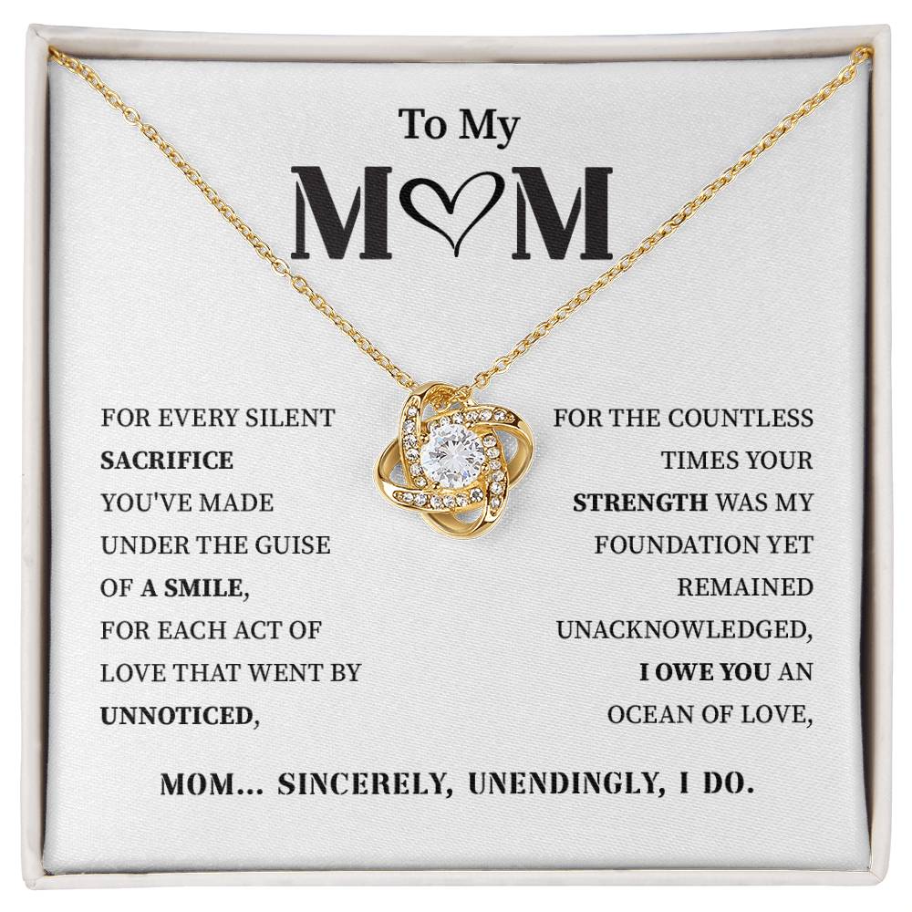 To My Mom Beautiful Necklace In Premium Gift Box
