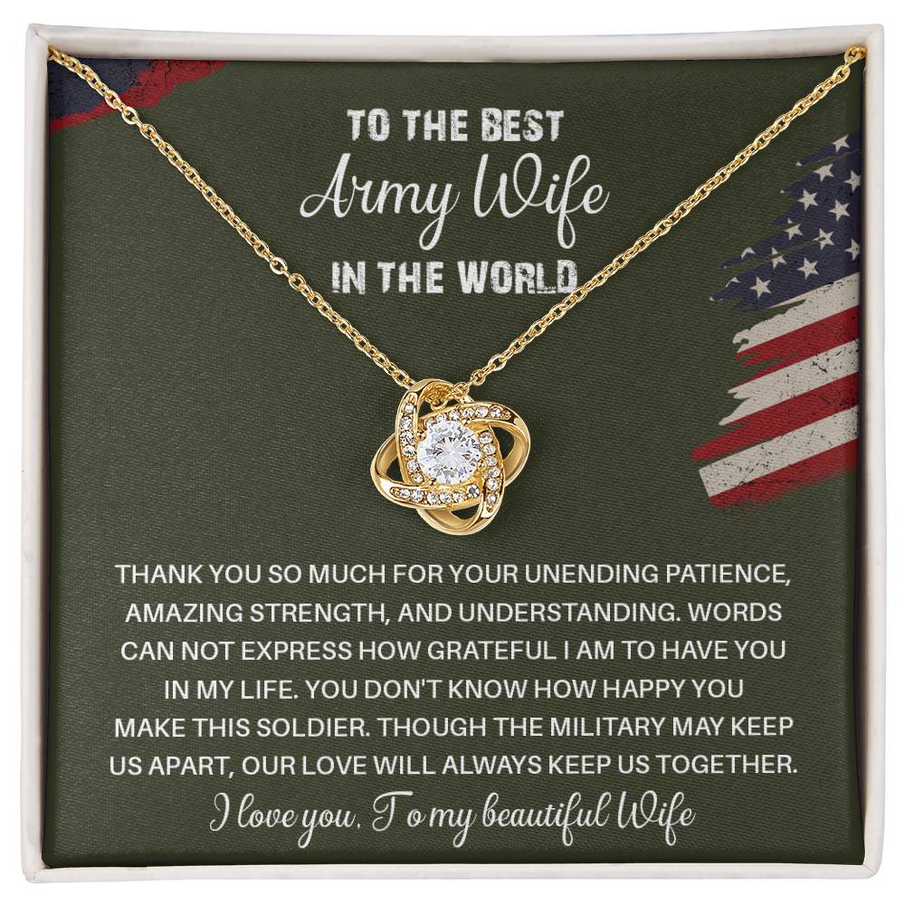 Army Wife Gift from Husband – With Message Card