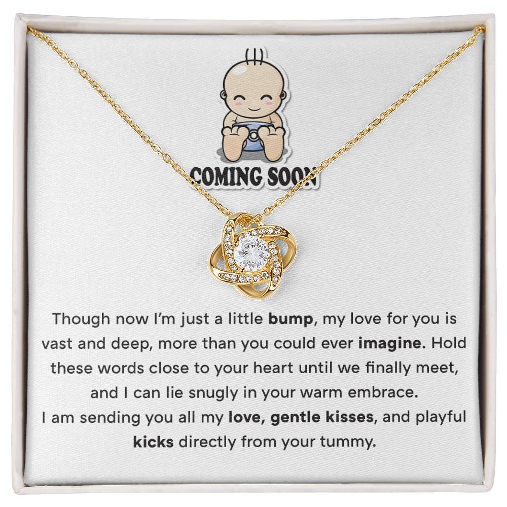 Baby Bump to Mom Necklace – Pregnancy Gift from Unborn Child