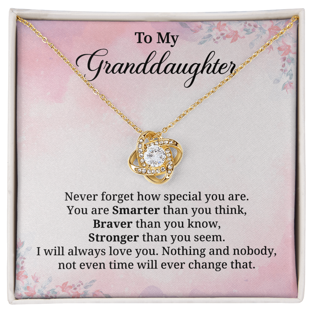 Granddaughter Necklace Gift With Empowering Message