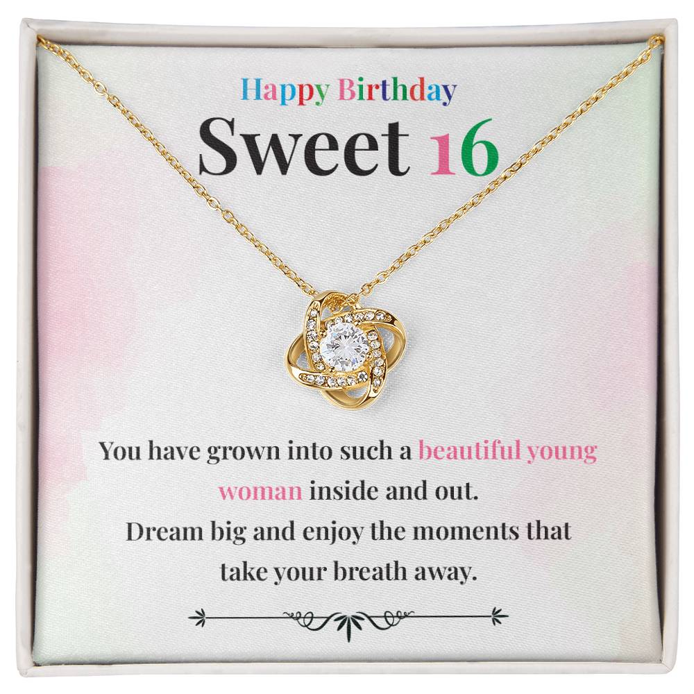 Beautiful Young Woman 16th Gift Necklace