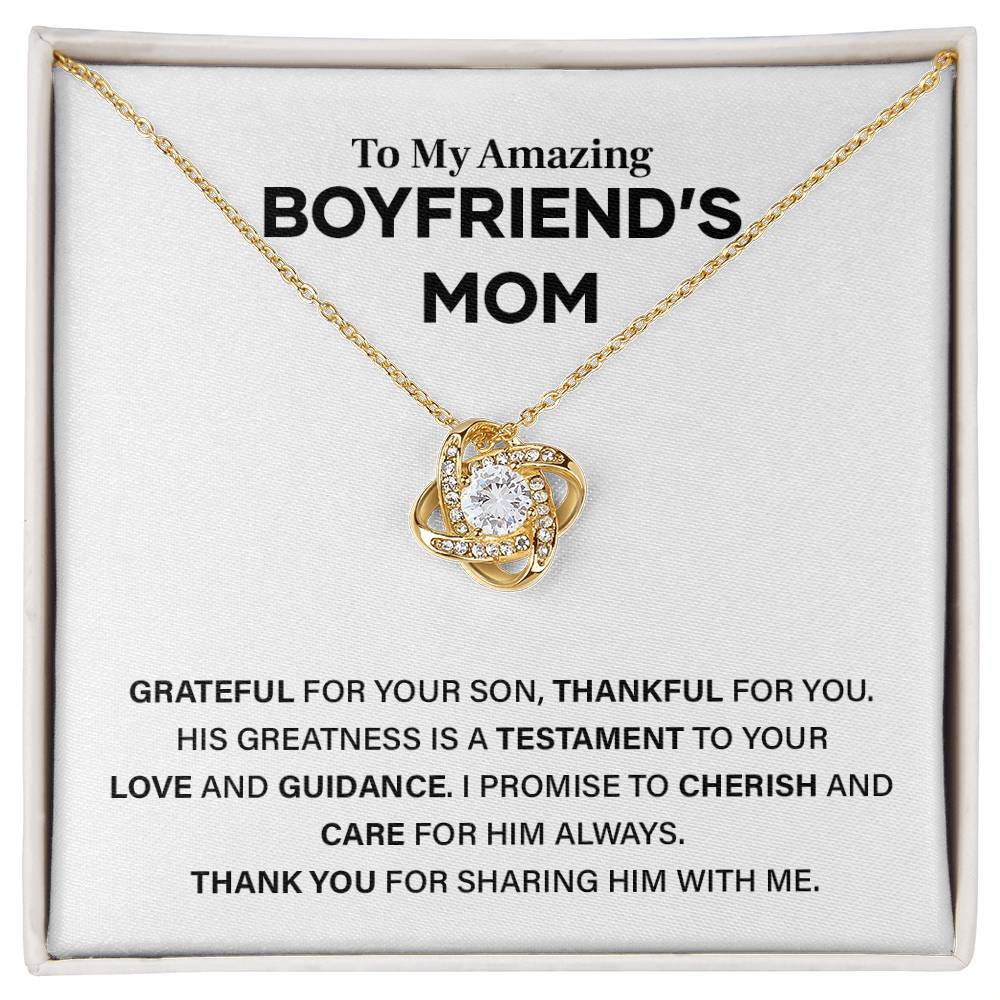 Boyfriend’s Mom Necklace – Grateful Gift from His Partner