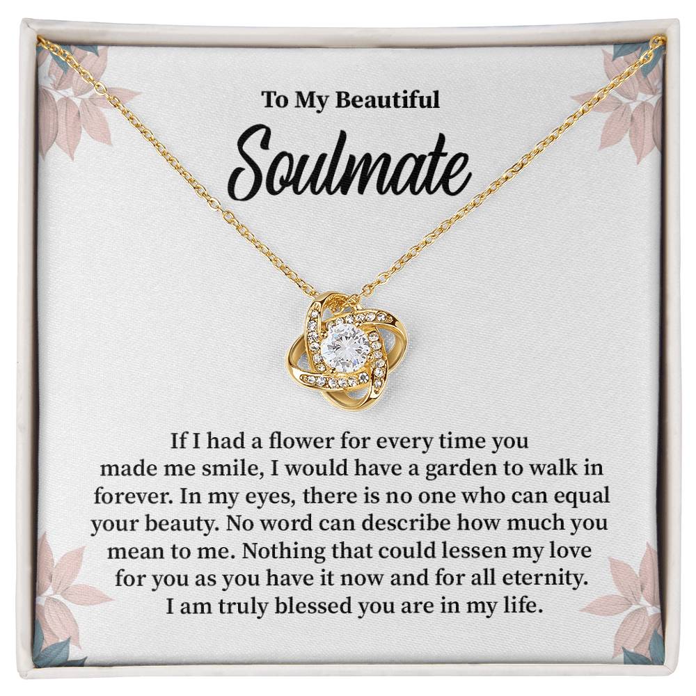 Soulmate Gift for Her with Floral Message Card