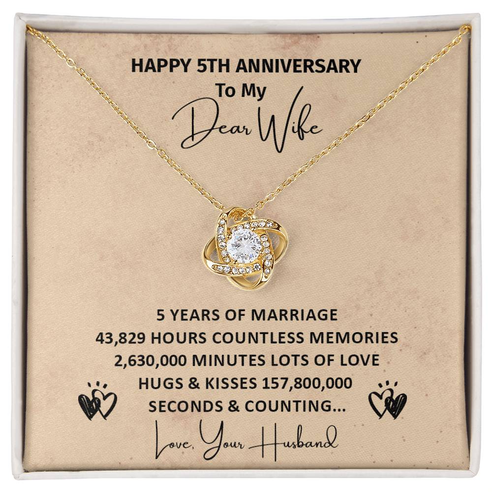 5th Anniversary Gift for Wife – Timeline Message Box