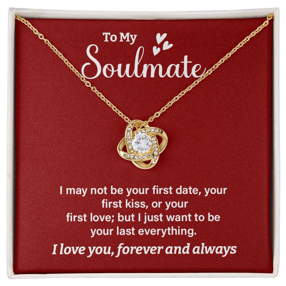 Soulmate Necklace Gift for Her – Romantic Message Box