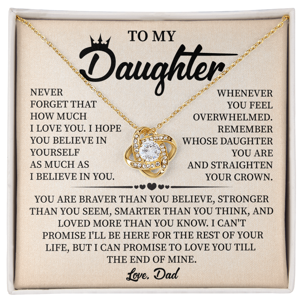 Gift for Daughter From Dad With Message Insert