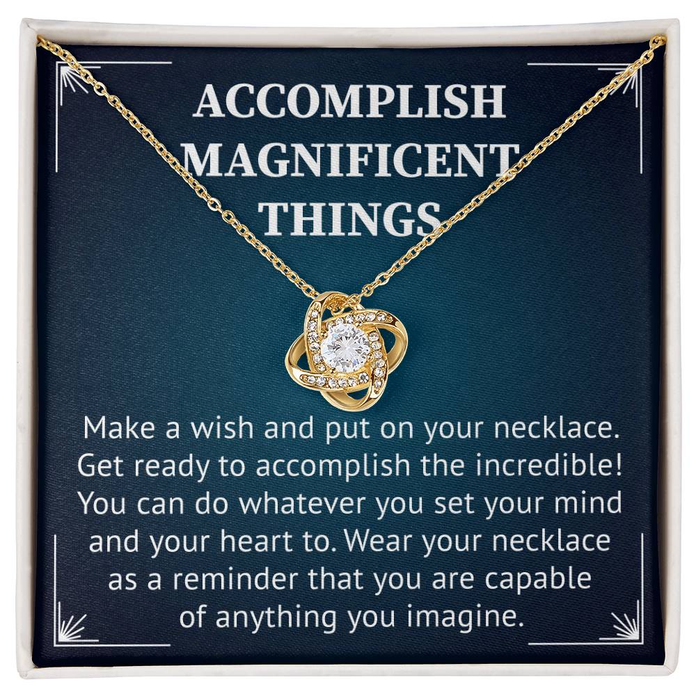 Accomplish Magnificent Things Necklace For Best Friend, Happy Friendshipday Necklace.
