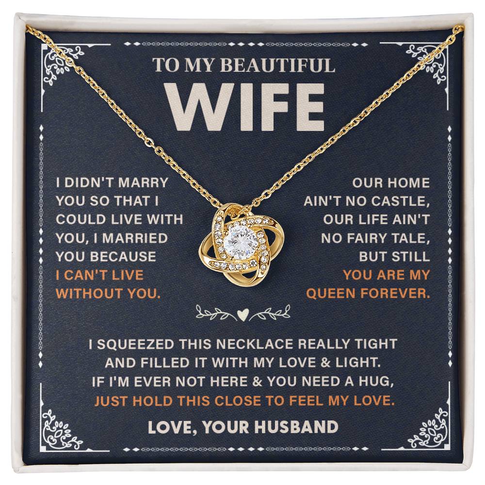 Wife Necklace Gift – Love Message from Husband