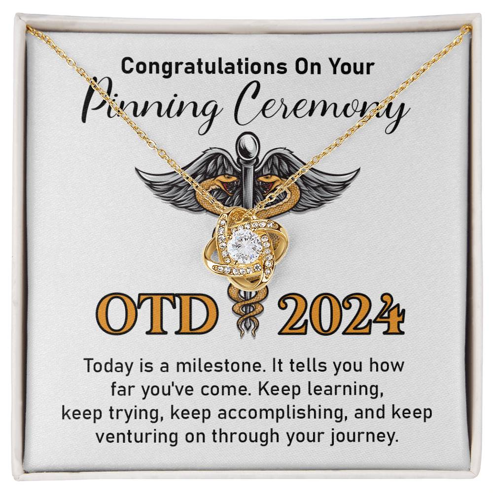 Custom OTD Graduation Necklace Gift for Pinning Ceremony