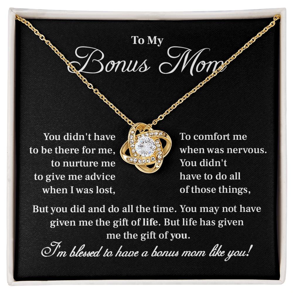 Bonus Mom Necklace Gift – I’m Blessed to Have You Message