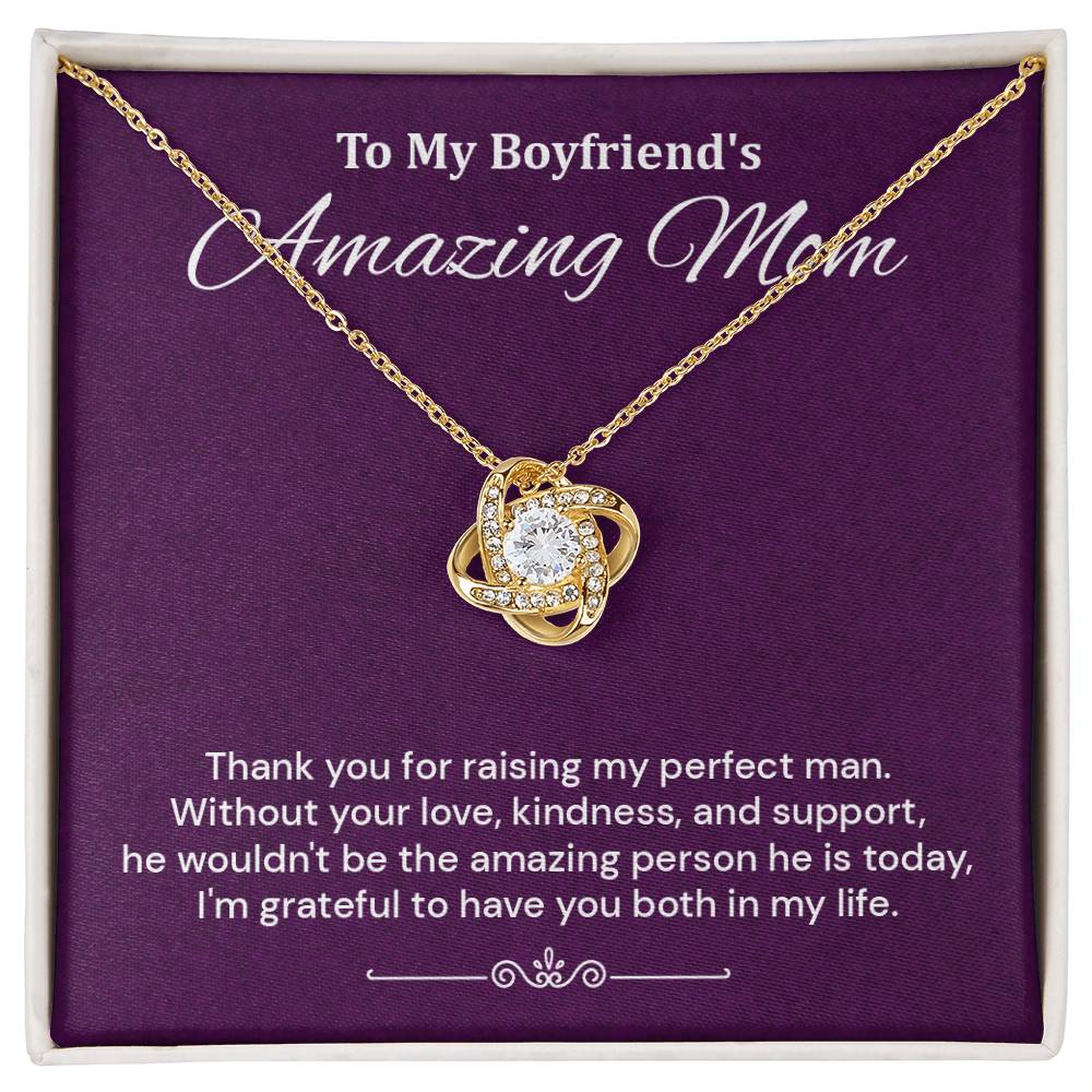 Boyfriend’s Mom Necklace Gift Thank You Card Box