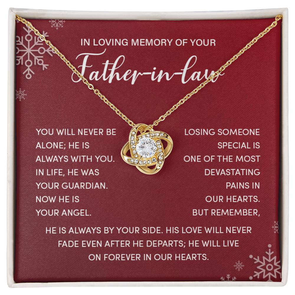 Christmas Memorial Necklace for Father-in-Law