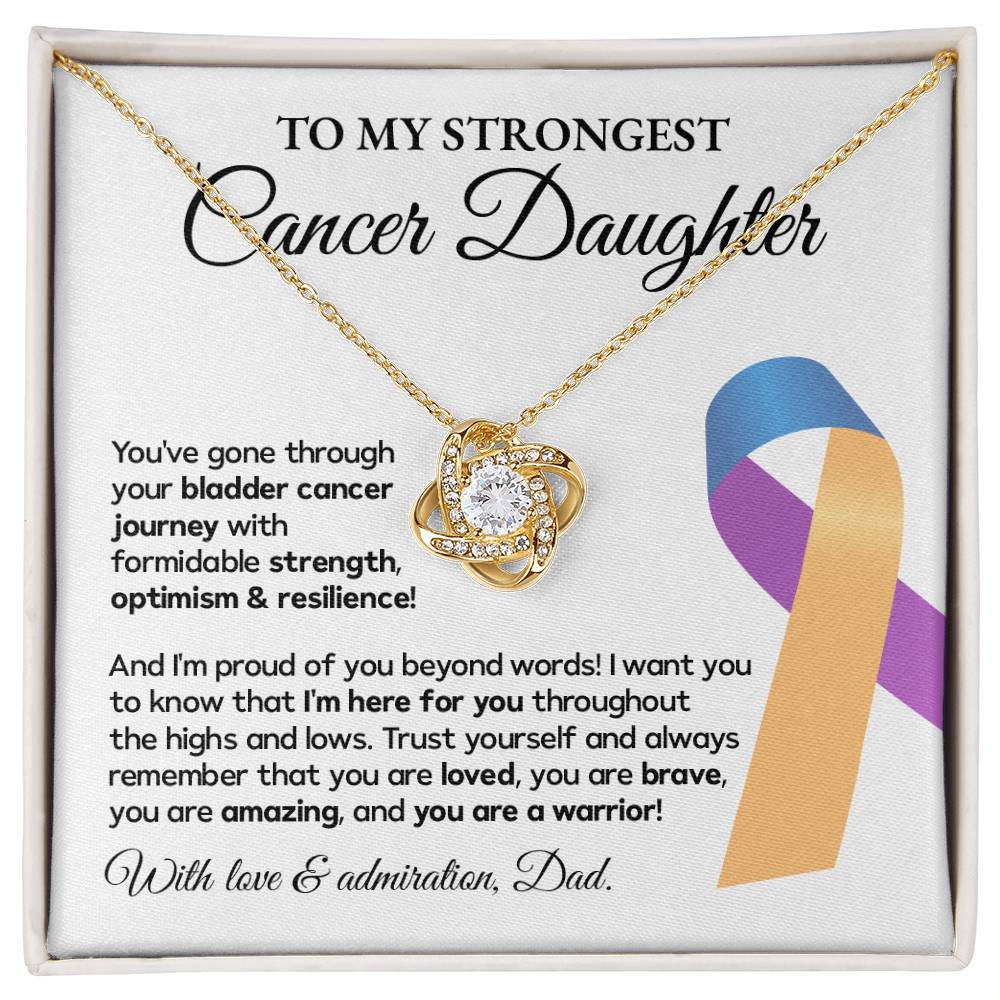 Bladder Cancer Daughter Gift from Dad – Message Card