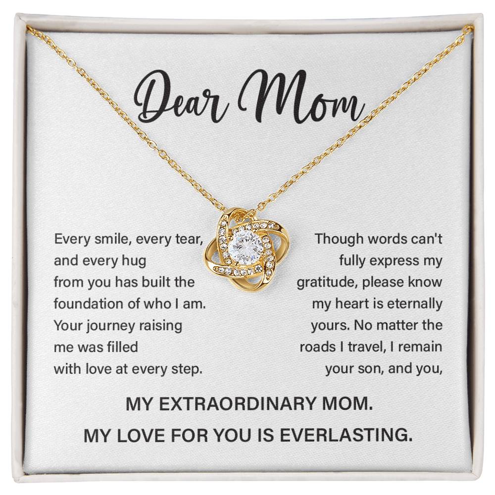 Necklace with Everlasting Love Message for Mom