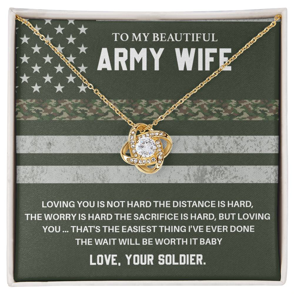 Army Wife Gift from Soldier – With Message Card