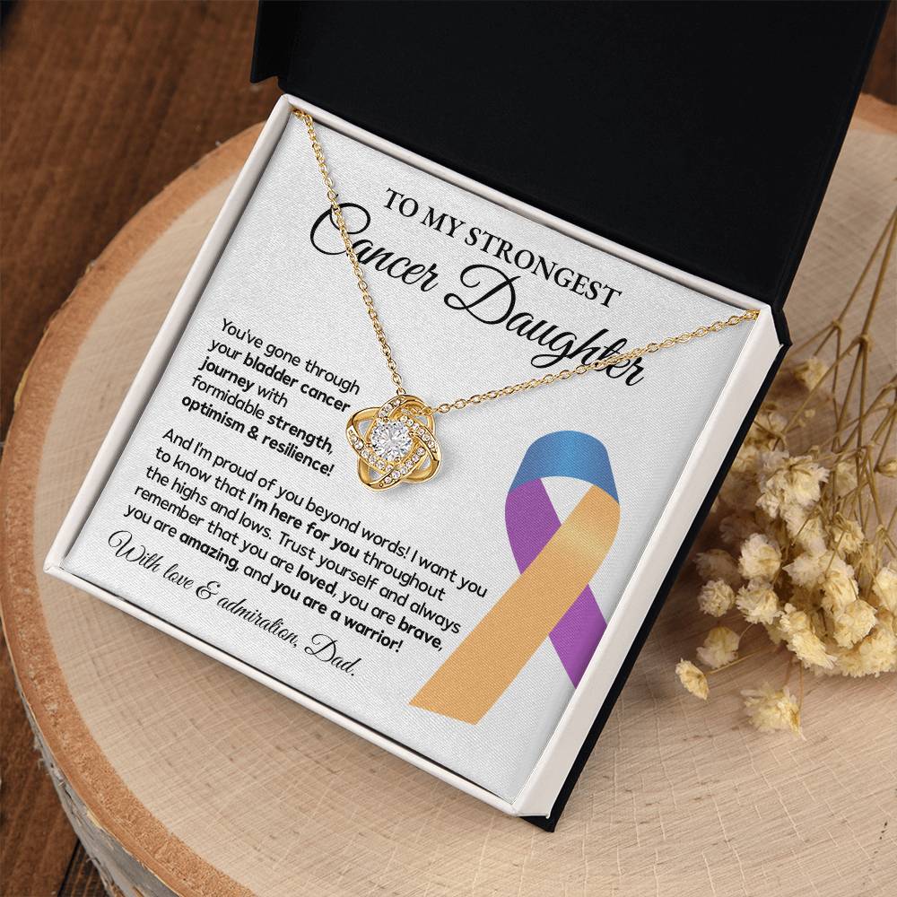 Bladder Cancer Daughter Gift from Dad – Message Card