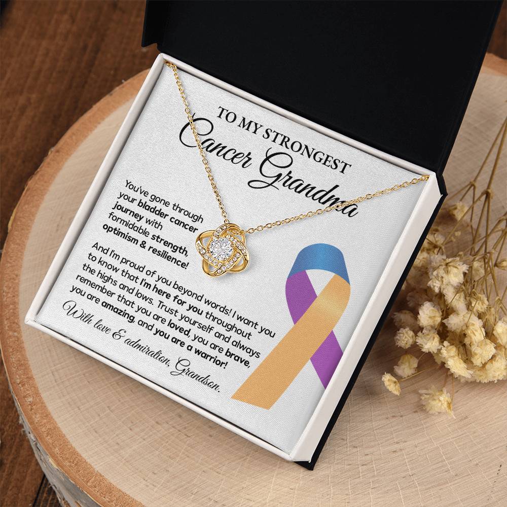 Bladder Cancer Grandma Gift from Grandson – Message Card