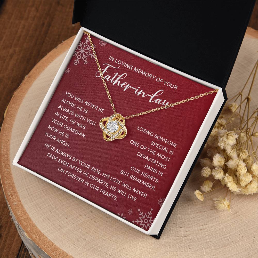 Christmas Memorial Necklace for Father-in-Law