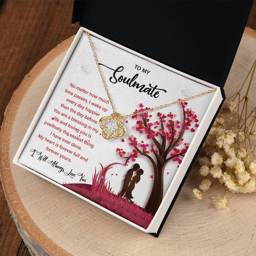 Soulmate Gift Necklace for Her – Message Card Box