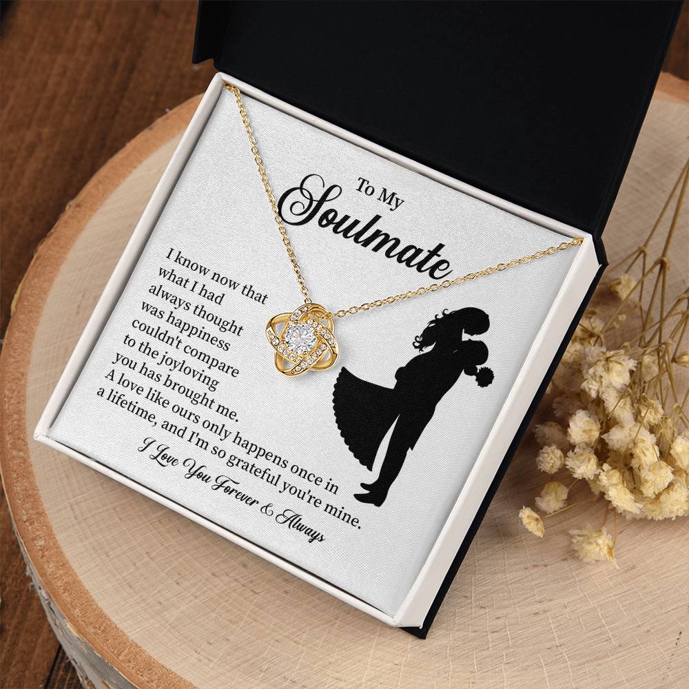 Soulmate Necklace – Gift for Wife or Girlfriend with Romantic Message