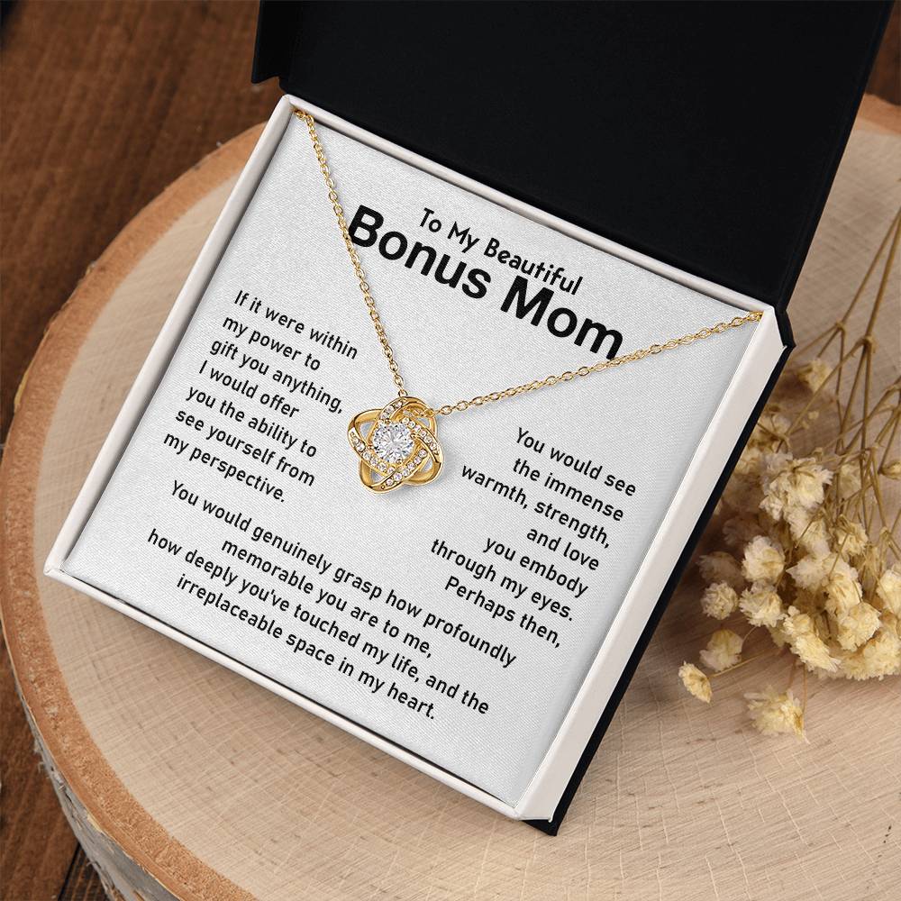 Bonus Mom Jewelry Gift With Emotional Message Card