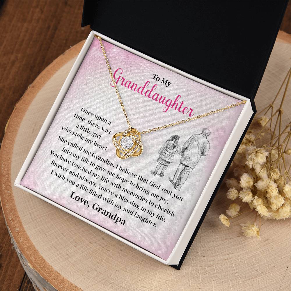 Granddaughter Necklace from Grandpa – Joy & Love Gift Box