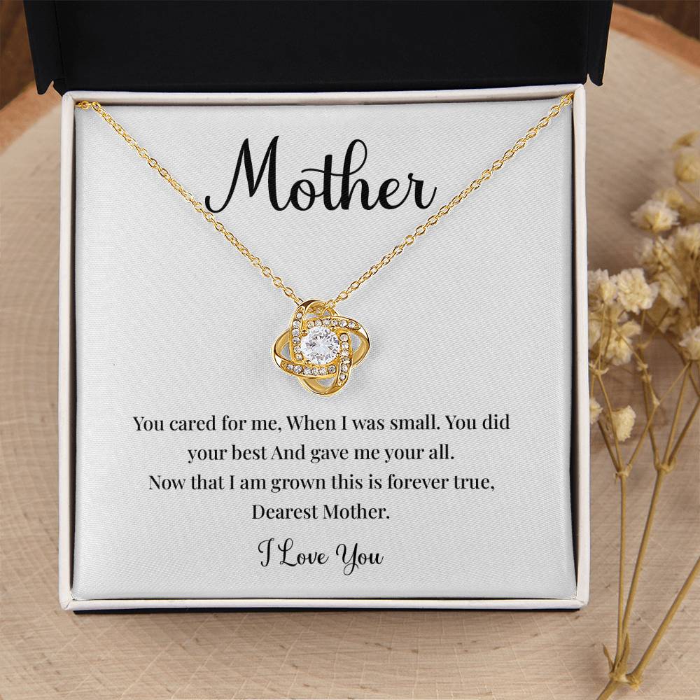 Mother Necklace Gift With Loving Pendant And Jewelry Box