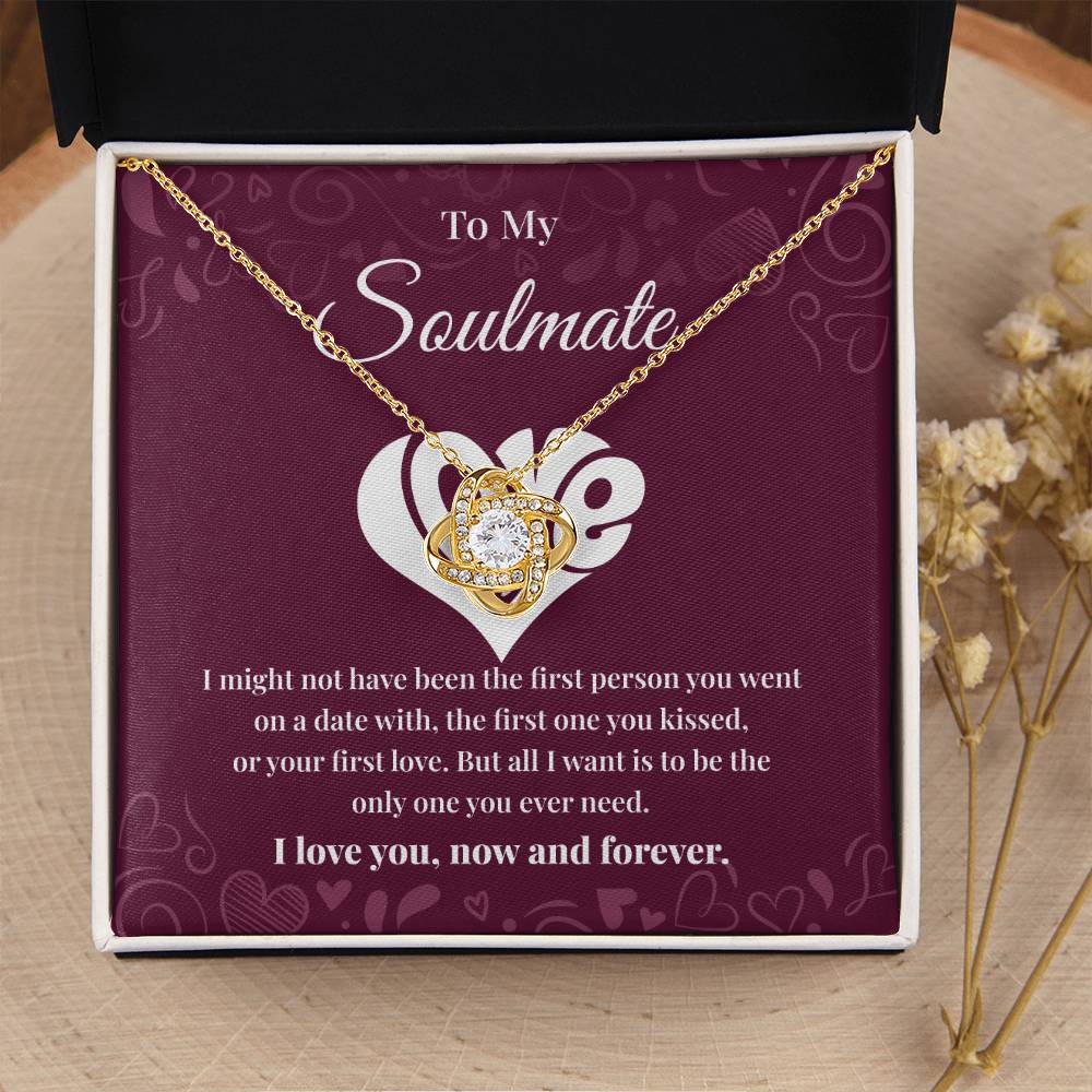 Soulmate Necklace Gift for Her with Message Card