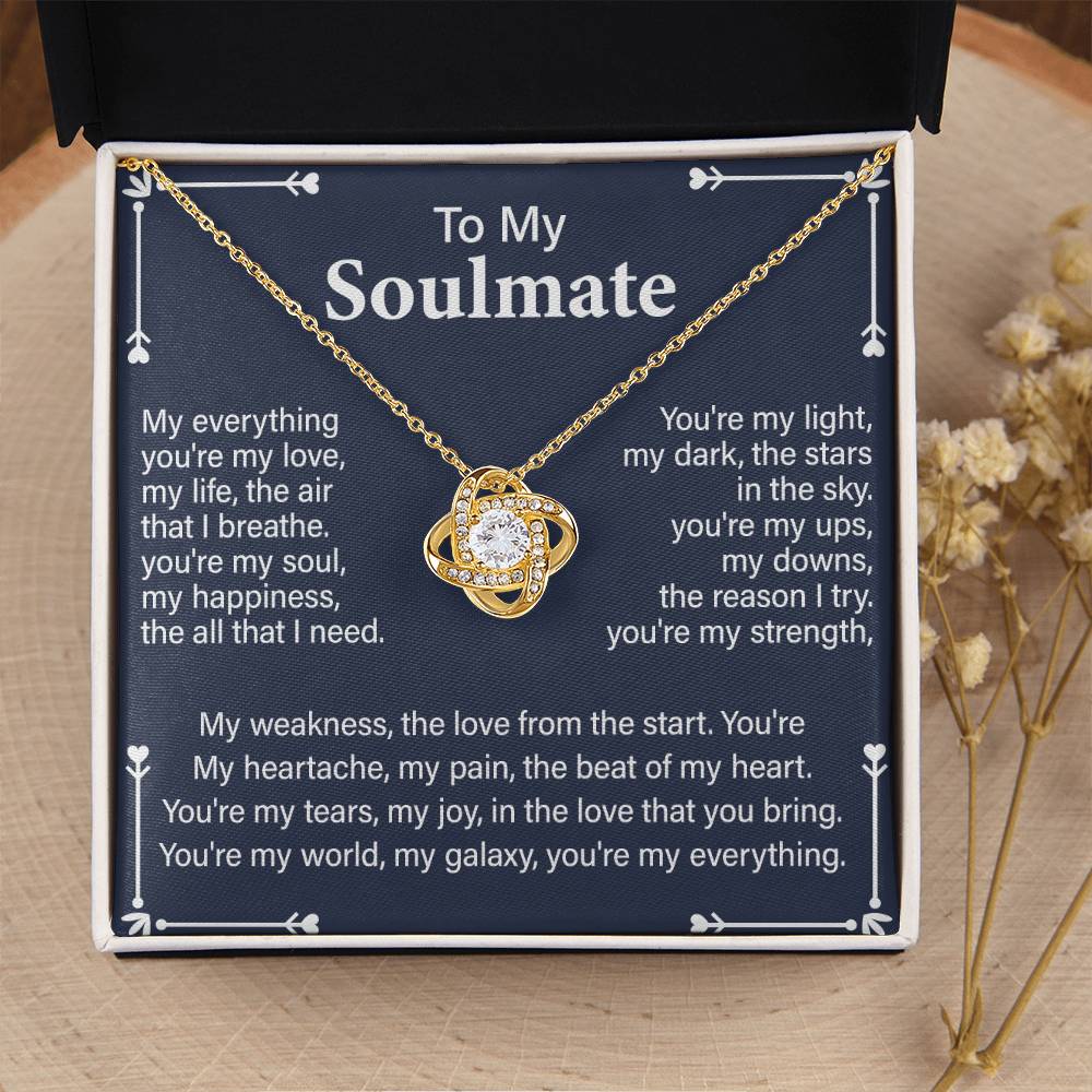 Soulmate Gift Necklace for Partner – with Message Card