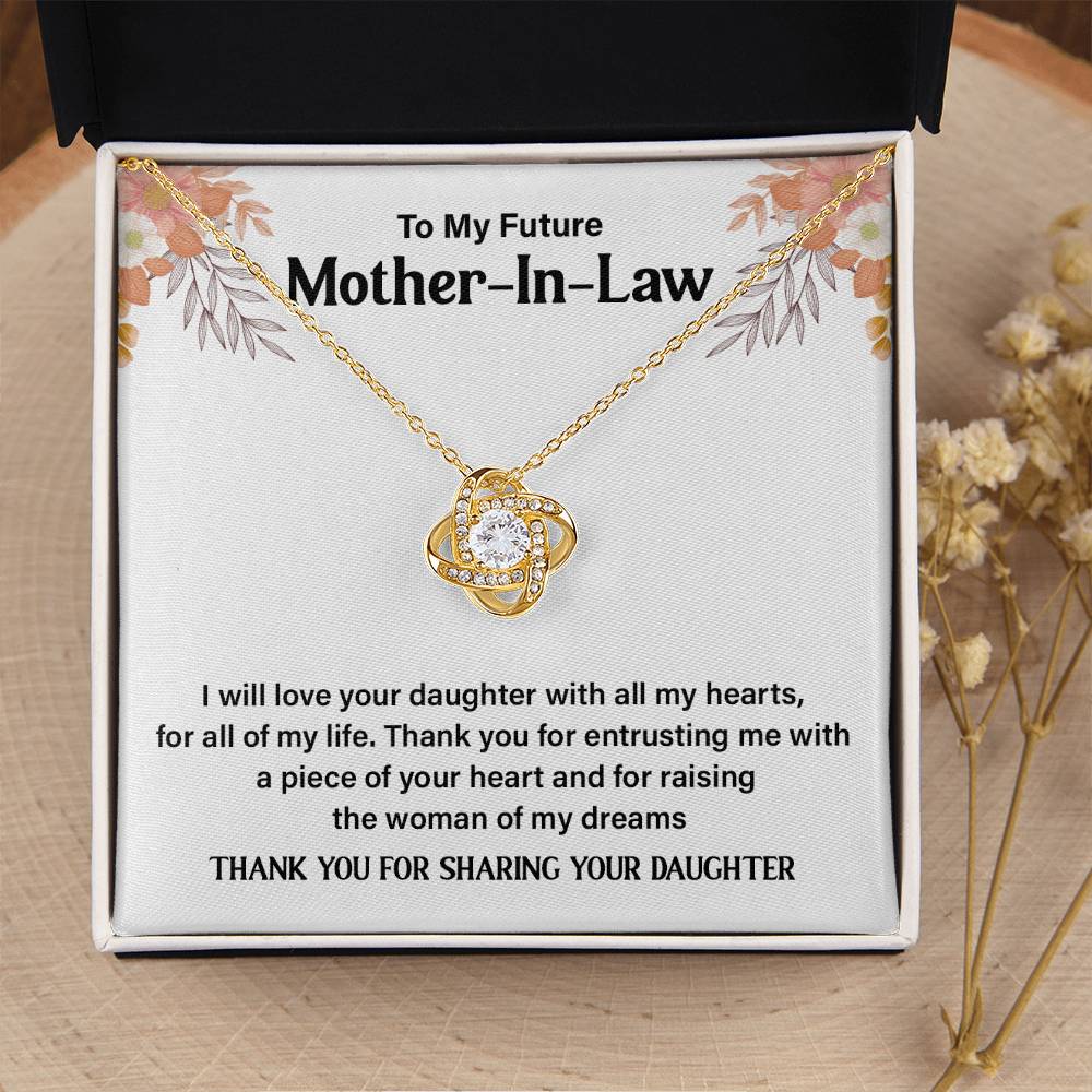 Future Mother-In-Law Necklace from Groom Gift Box